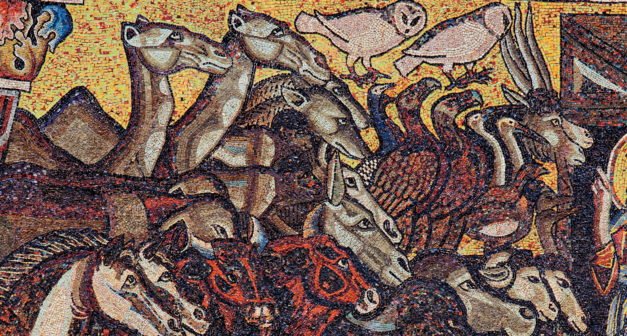 animali arca battistero