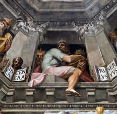 Interior of Brunelleschi's dome, frescoes