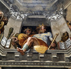 Interior of Brunelleschi's dome, frescoes