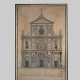 Baccio del Bianco (attr.), Progetto grafico di facciata per la Cattedrale