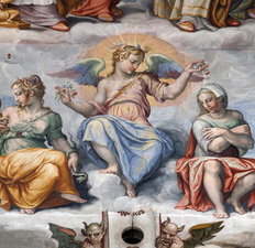 Interior of Brunelleschi's dome, frescoes