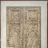 Amos e Giuseppe Cassioli, Progetto per una delle porte della facciata della Cattedrale